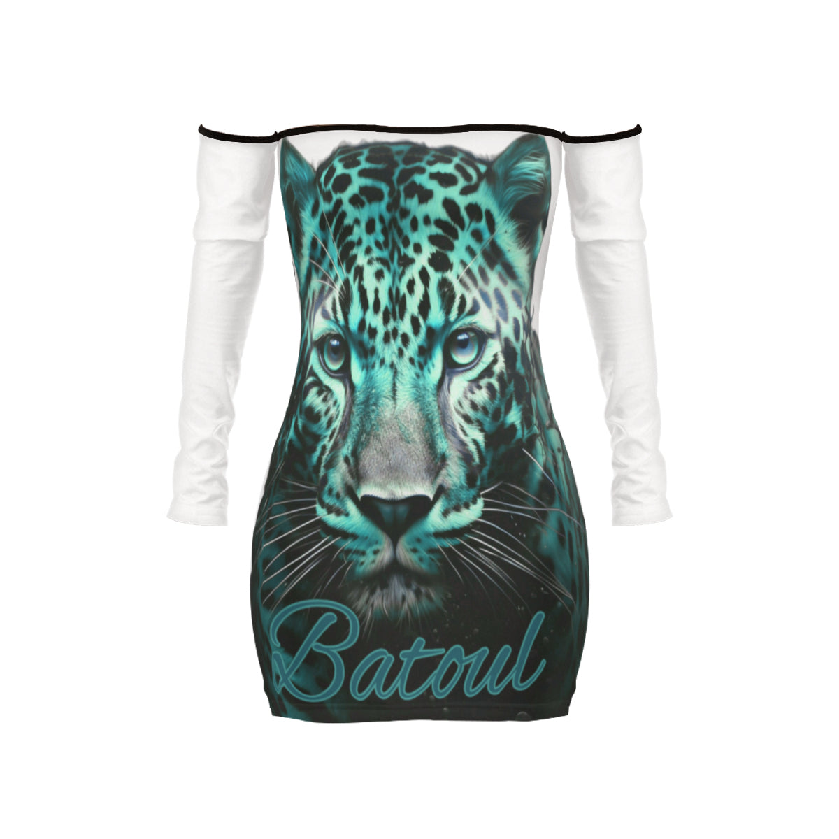 Batoul Off-shoulder Lace-up Dress - Imishu