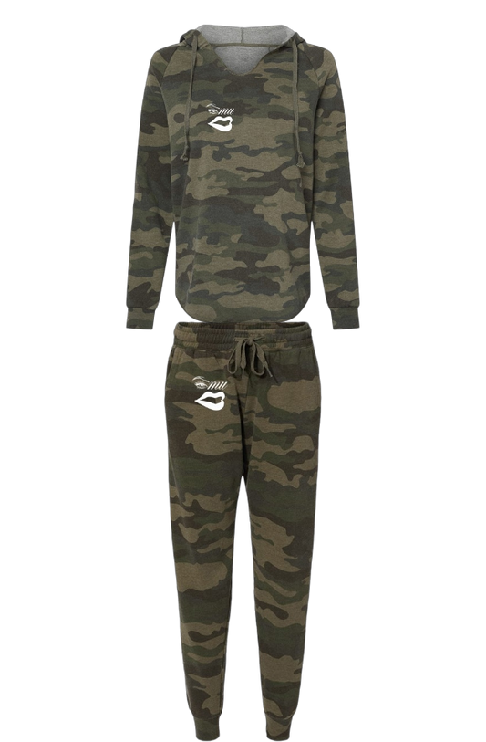 Conjunto de camuflaje verde